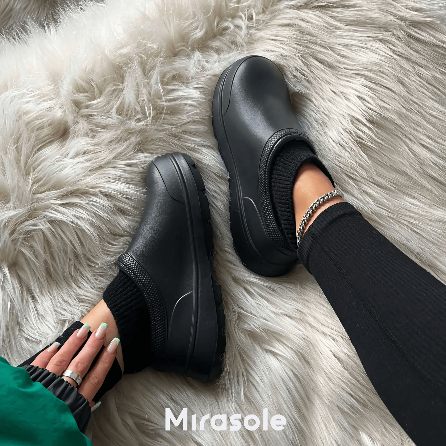 Mirasole™ Cloudy Sock Clogs