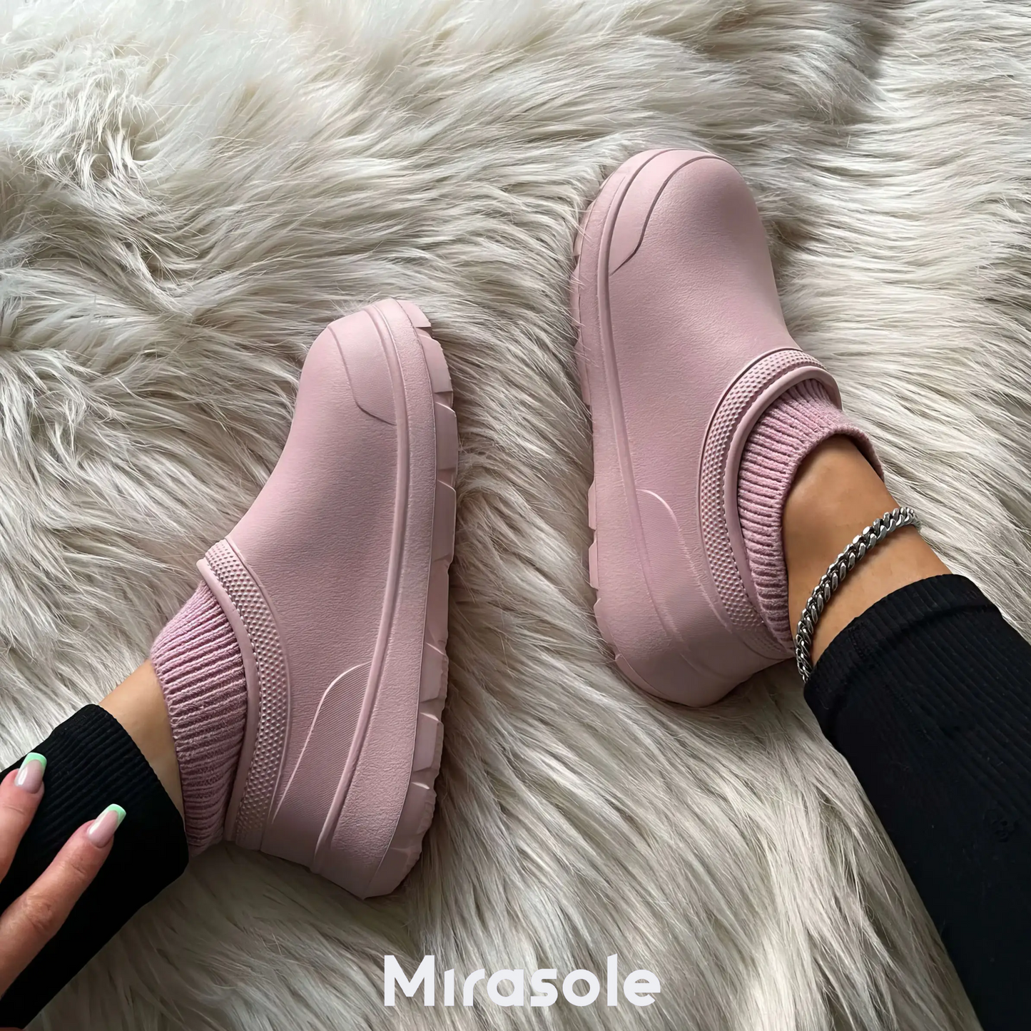 Mirasole™ Cloudy Sock Clogs