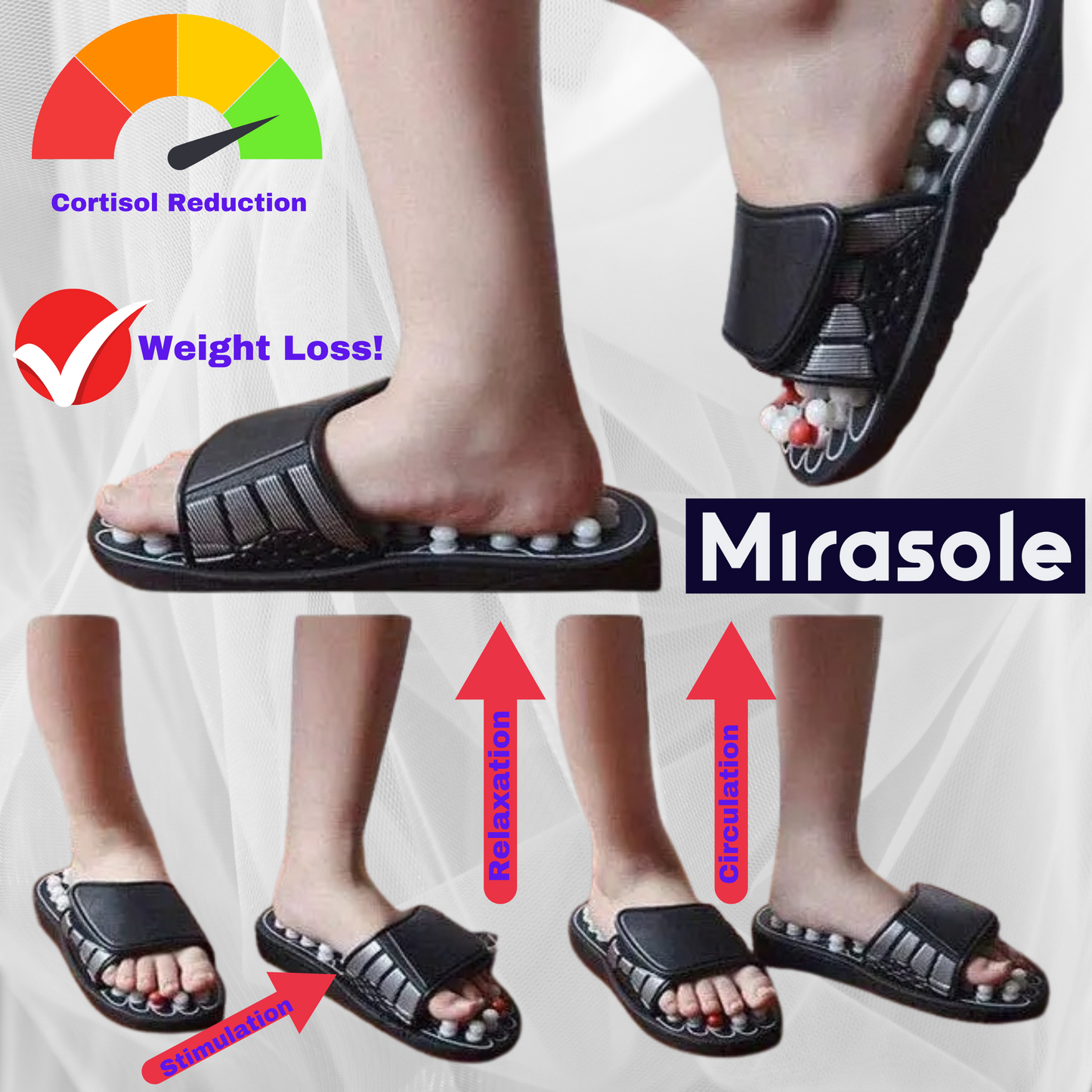 Mirasole™ Acupressure Massage Slippers